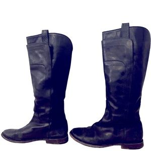Frye Paige Tall Riding Boot - Black Leather size 8.5